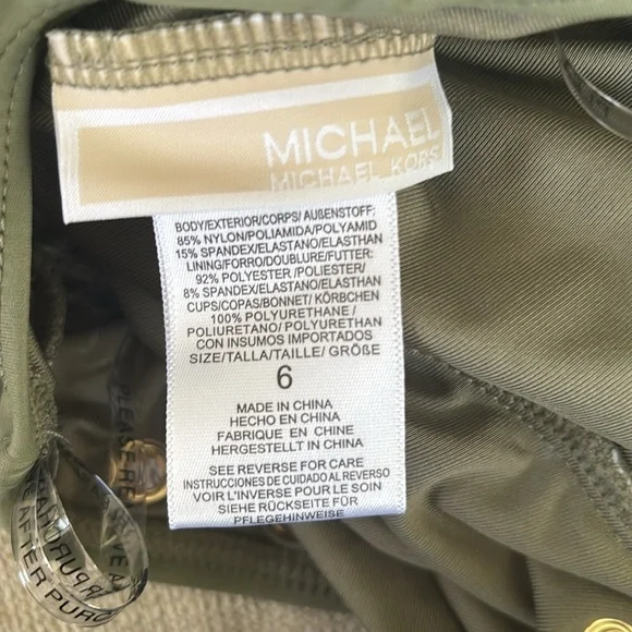 Michael Kors  one piece swimsuit.  Size 6 - Picture 8 of 10